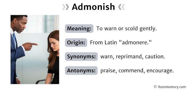Admonish