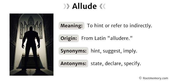 Allude