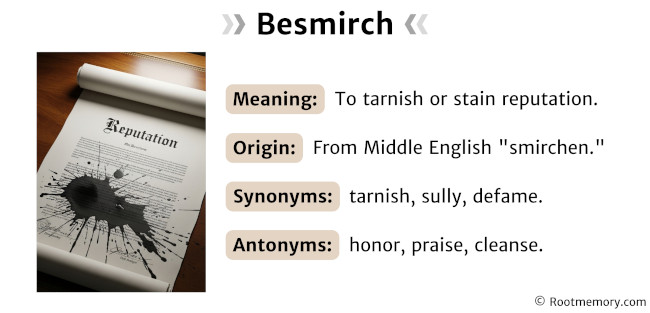 Besmirch